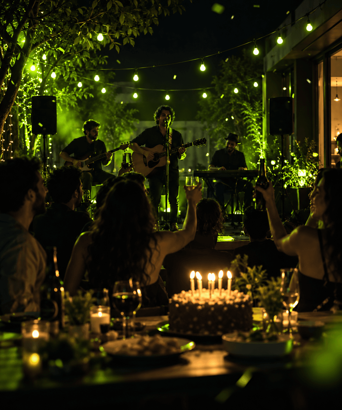 Música ao vivo em aniversário