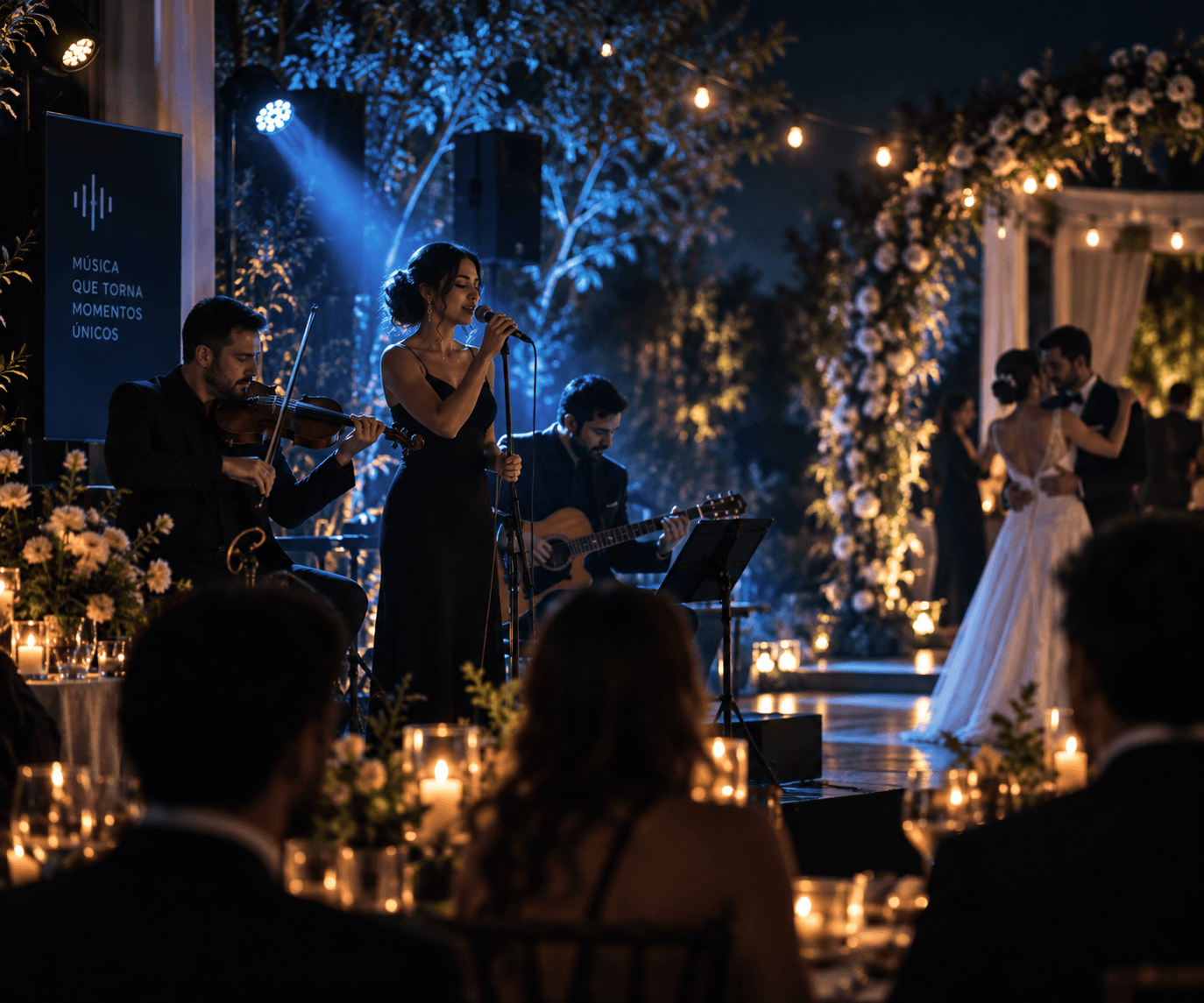 Música ao vivo em casamento