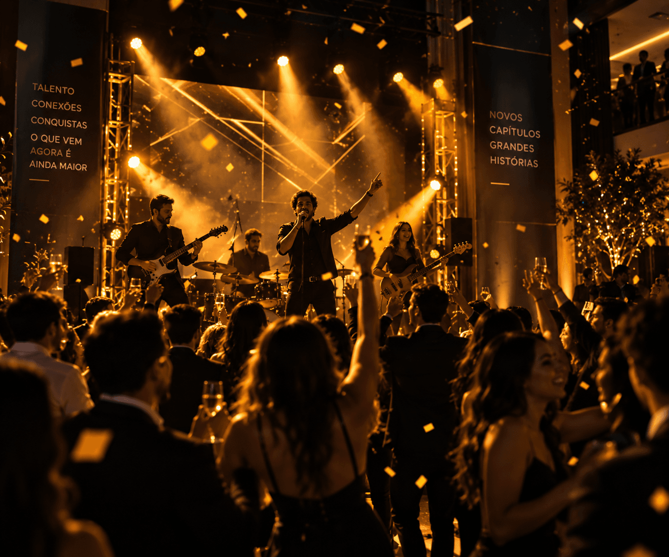 Música ao vivo em formatura